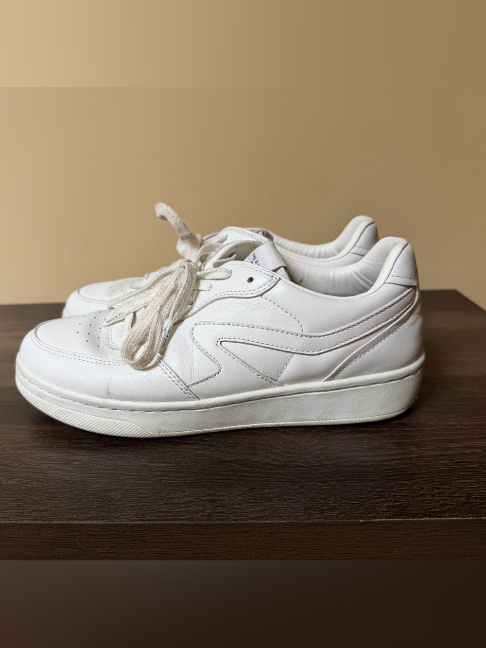 rag & bone Retro Court White Leather Sneakers Women’s 39 / US 9